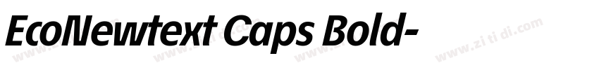 EcoNewtext Caps Bold字体转换